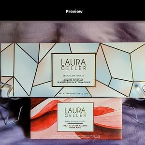 Laura Geller Quartz Crystals Eyeshadow and Made To Multitask Think Pink Palettes